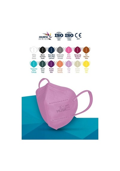Musk Ffp2 Maske Lila Renk 10 Adet