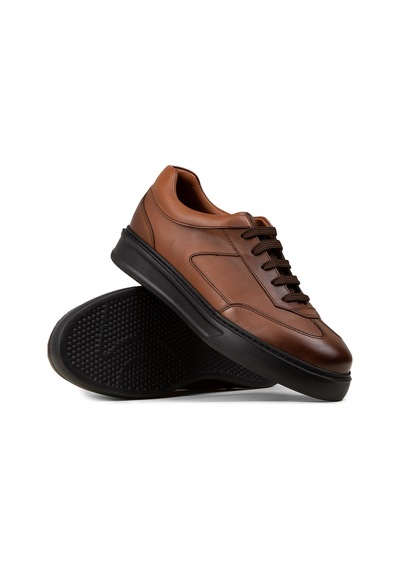 Deery Erkek Hakiki Deri Taba Renk Sneaker Ayakkabı - 02015mtbae01 Taba