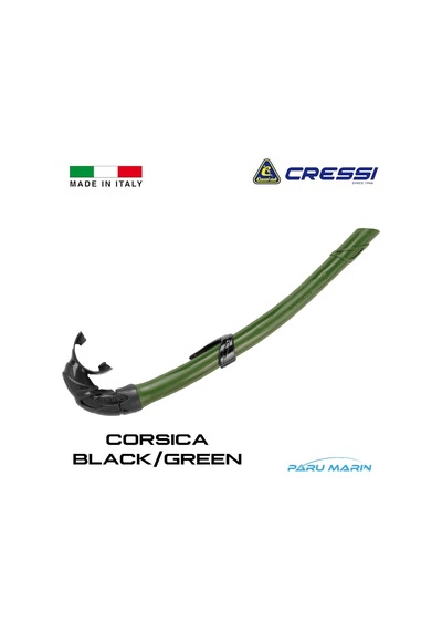 Parumarin Cressi Corsica Black / Green Şnorkel