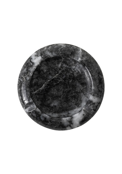 Round Mermer Küllük Siyah