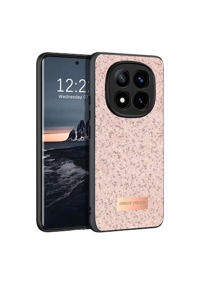 Onegif Xiaomi Redmi Note 14 Pro 4g Uyumlu Bright Simli Kapak - Pembe