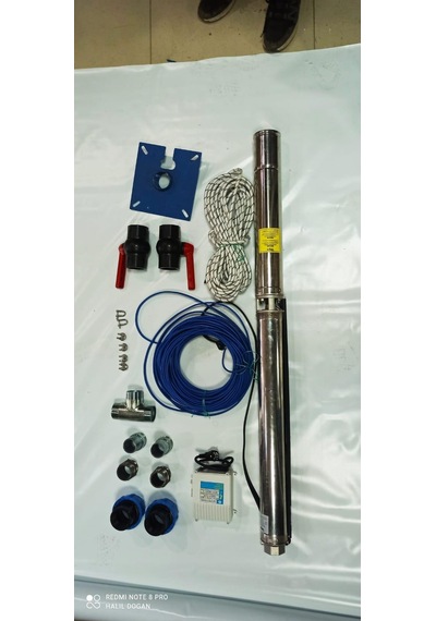 Impo Sk 406/13 2hp Technoplast Başlıklı 60 Mt Yassı Kablolu Ve Panolu 120 Mt Halatlı Çift Vanalı Akıtma Başlıklı Monofaze Takım Dalgıç Pompa