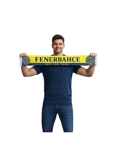 Fenerium Unısex Velhasıl Sevdik Feneri Şal Uv Kutu Sarı - Lacivert