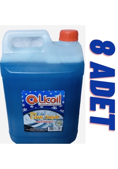 Licoil Antifrizli &Parfümlü&Şampu.Oto Cam Suyu -12C 5Lt 8 Adet