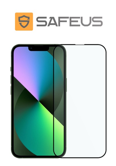 Safeus Tam Kaplayan Parmak İzi Bırakmayan Safir Ekran Koruyucu Cam , Apple Uyumlu iPhone 13 İle