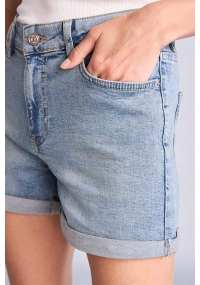 Defacto Regular Fit Katlama Paçalı Jean Şort H6236ax26smnm85 İndigo-nm85
