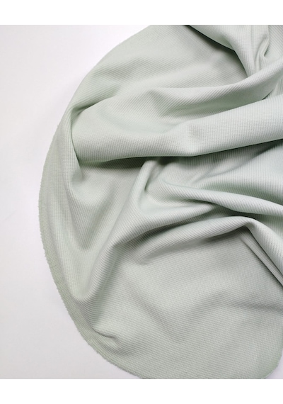 Mint Yeşili Kaşkorse Ribana Kumaş Pamuklu Esnek Yumuşak Bodylik & Bluzluk En: 110cm-11962