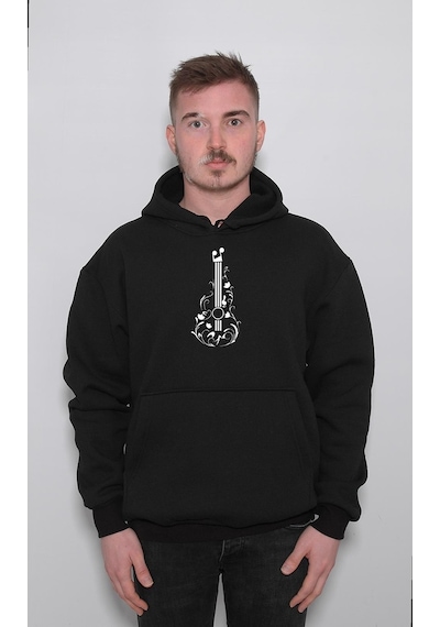 Gitar Guitar Solo Müzik Müsic Enstürman Sweatshirt Unisex Kapüşonlu Hoodie 001