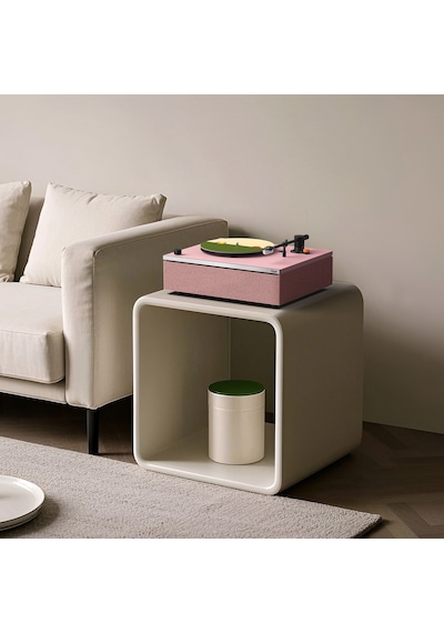 Hym s Lumi-s Pembe Dahili Bluetooth Hoparlörlü Retro Pikap Plakçalar