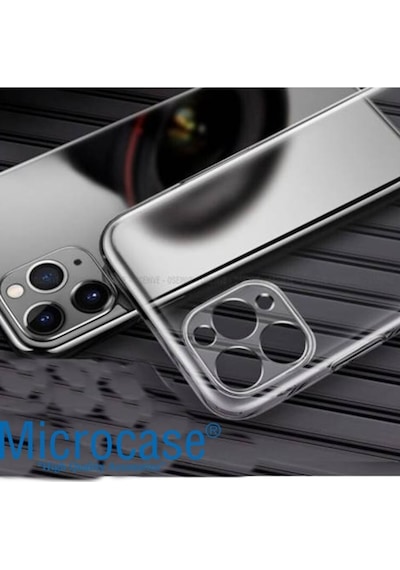 Microcase Apple Uyumlu iPhone 11 Kamera Lens Korumali Seffaf Silikon Kilif 447851687