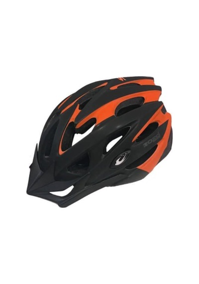 Kron Zozo - Kask - Mv29 - Arka Led Lambalı - Fileli - Siyah/turuncu - M Beden