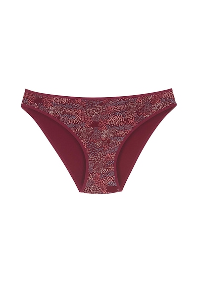 18001-5 Kadın 7'li Flowers Bikini Külot Paketi V9-bordo Mix Çok Renkli
