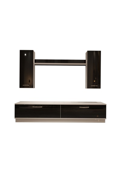Decoraktiv Eko 5db Slm Std Tv Ünitesi Tv Sehpası Beyaz - Siyah