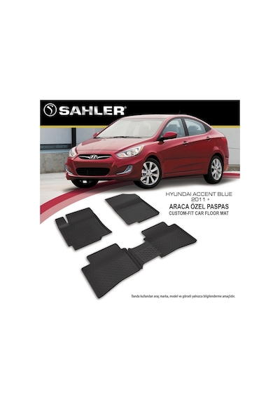 Sahler Hyundai Accent Blue Havuzlu Paspas 2012 Model Uyumlu
