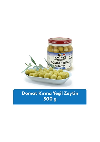 500 Gr Pet Domat Kırma Yeşil Zeytin