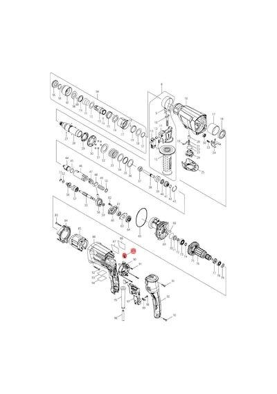 Makita HR2610T Kömür Fırça CB-325 Ürün Kodu 195001-2