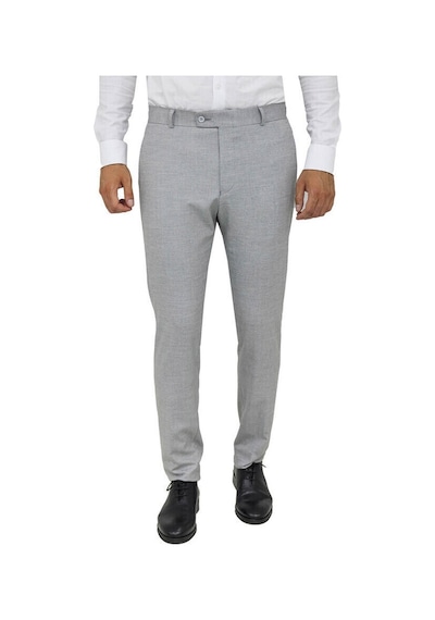 Wessi Desenli Slim Fit Gri Erkek Pantolon Gri