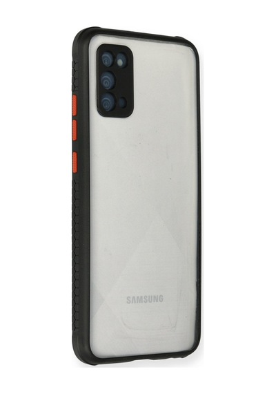 Samsung Galaxy  Uyumlu,  A02s Kılıf Miami Şeffaf Silikon - Siyah