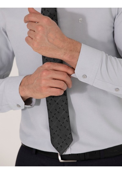 Pierre Cardin Gri Slim Fit Oxford Gömlek