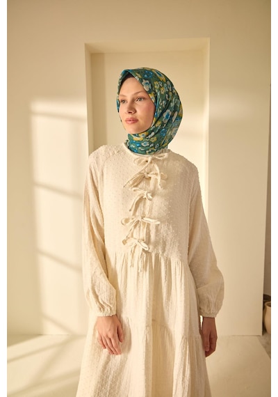 Silk Home Soft Eşarp 73090-37 Koyu Yeşil, Yeşil, Saks, Sarı, Turkuaz