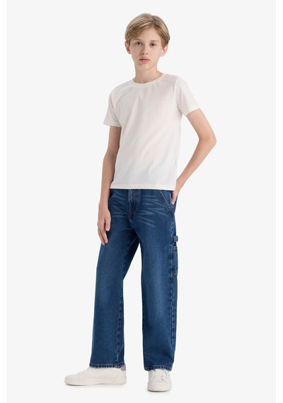 Defacto Mavi Erkek Çocuk Jean Pantolon F0457a8/nm28 Mavi