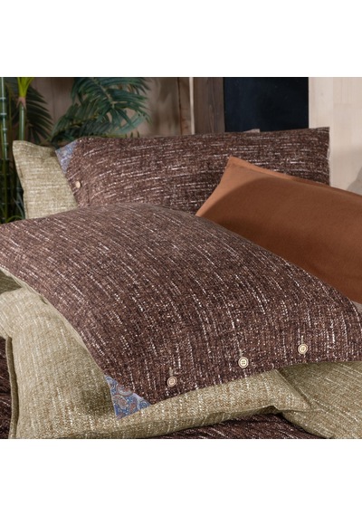 Glamis King Size Battal Boy %100 Pamuk Flanel Pazen Nevresim Takımı Taba Taba
