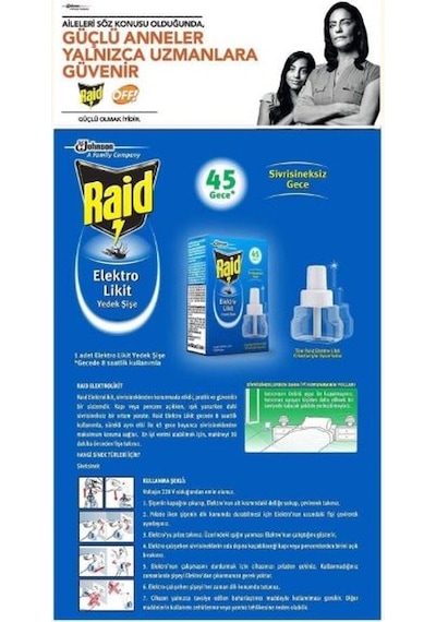 Raid Elektro Likit Yedek Şişe 45 Gece