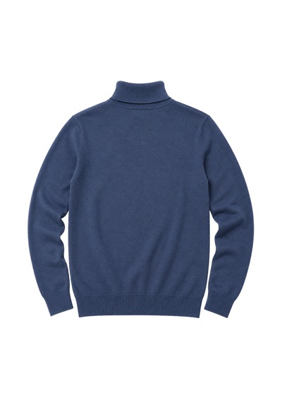 Battalmoda Erkek Büyük Beden İndigo Tam Balıkçı Triko Kazak 3xl-4xl-5xl-6xl