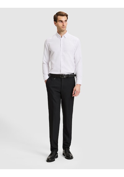 Pierre Cardin Beyaz Slim Fit Dokulu Uzun Kollu Gömlek 50333820-vr013