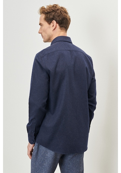 AC&Co / Altınyıldız Classics Erkek Lacivert Slim Fit Dar Kesim Düğmeli Yaka Flanel Oduncu Gömlek 4A2023100029LACM Lacivert AC&Co / Altınyıldız Classics Erkek Lacivert Slim Fit Dar Kesim Düğmeli Yaka Flanel Oduncu Gömlek 4A2023100029LACM Lacivert