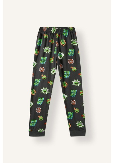 Defacto %100 Pamuk Ninja Turtles Baskılı 2li Pijama Takımı Erkek Çocuk I3396a826wnar221 Antrasit-ar221