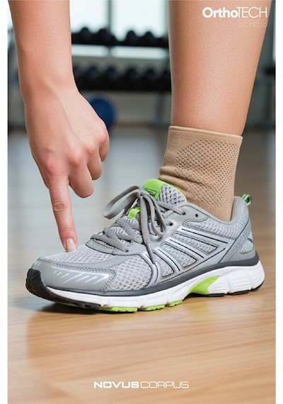 Fitness Spor Ayak Bileği Desteği Unisex Ankle Sleeve Antrenman Gym Ortopedik Ayak Bilekliği - 1 Adet