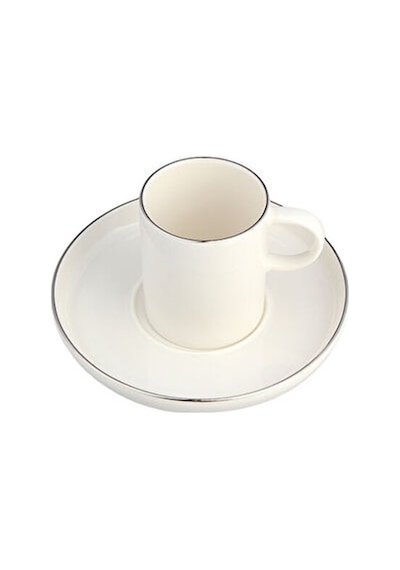 Porland Chopin Platin Kahve Takımı 4 Parça