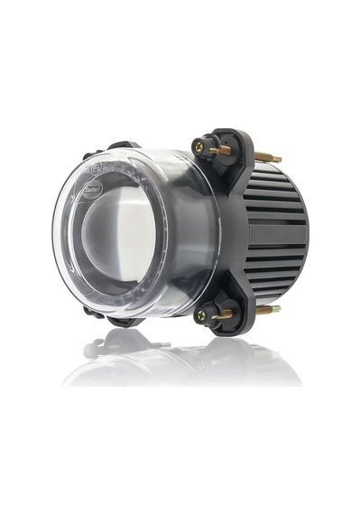 Sanel 12v-24v Led Far Mercekli Kısa Hüzme Gündüz Sürüş Ledli Yuvarlak 90 110 Mm