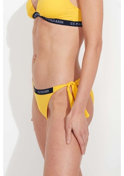 U.S. Polo Assn. Kadın Sarı Kalın İpli Bikini Alt 21509