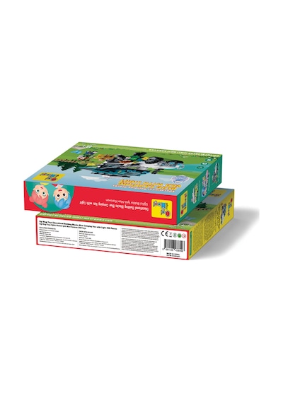 Ogi Mogi Toys Eğitici Bloklar Işıklı Mavi Karavan 298 Parça,  Yapı Seti