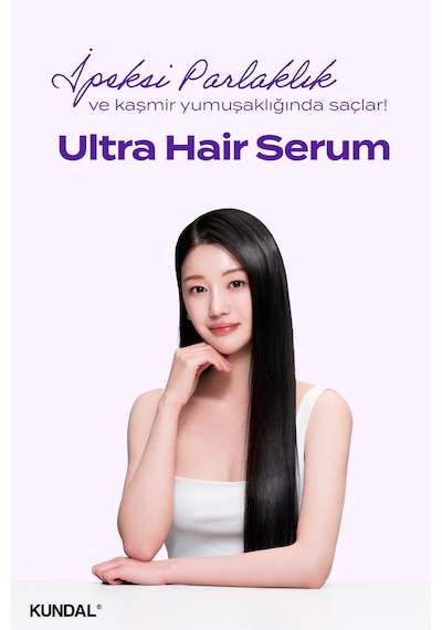 Kuru Ve Yıpranmış Saçlara Onarıcı Bakım Serumu Kundal Macadamia Ultra Hair Serum 100ml White Musk