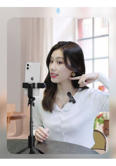 İphone Girişli Telefon Uyumlu Wireless Youtube Tiktok Yayın Kablosuz Yaka Mikrofonu