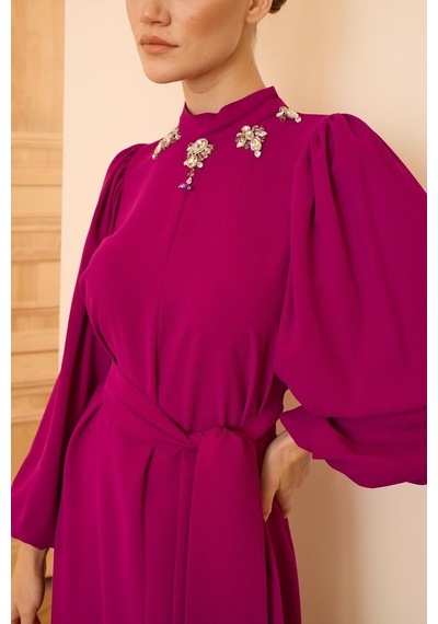 Senna Laura Dress Fuşya Fuşya