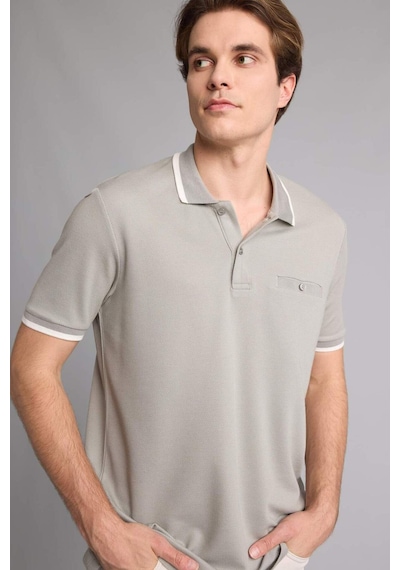 Defacto Regular Fıt Polo Yaka Kısa Kollu Polo Tişört G7063ax26smgr368 Gri-gr368