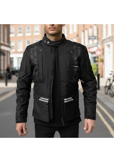 Venom Motosiklet Montu Tourex 4 Mevsim Ce Sertifikalı Touring Long Motor Mont Siyah