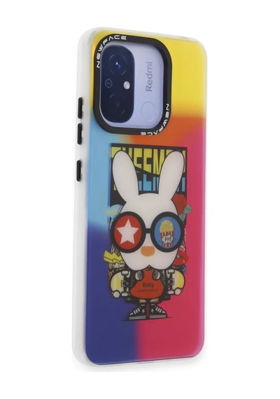 Newface Xiaomi Redmi 12c Kılıf Estoril Desenli Kapak - Estoril - 10 Renkli Diğer