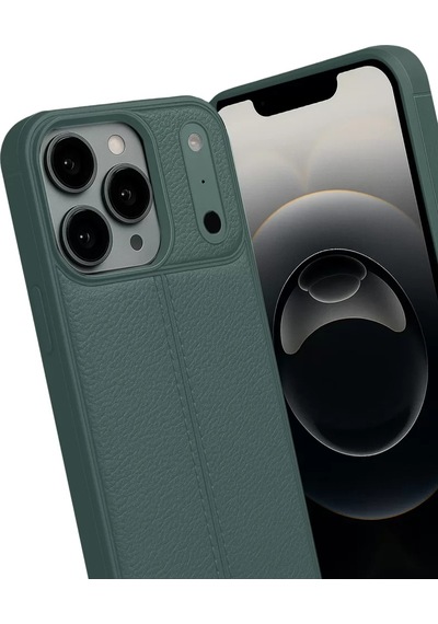 Newface Apple İphone 17 Pro Auto Focus Kapak - Koyu Yeşil