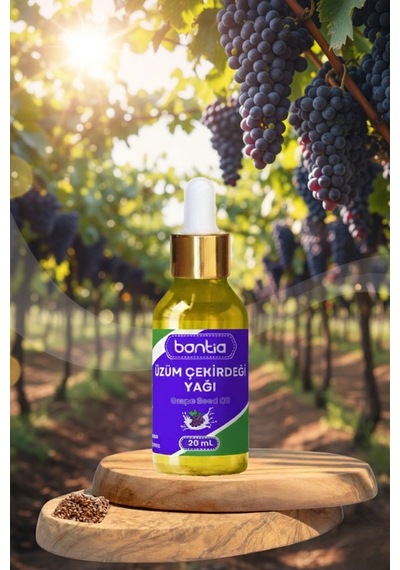 Üzüm Çekirdeği Yağı 2x20 Ml Saf Soğuk Sıkım Cilt & Saç Bakımı 40 ML
