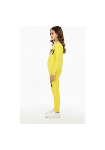 Mnk Baby & Kids Strong Motif Kız Çocuk Eşofman Mnk0625 sarı