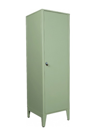 Alfafonet Ziglat Serisi Kilitli Metal Home Office Dolabı Metal Kapaklı Yeşil Ral 6018 450x1500x450 Mm