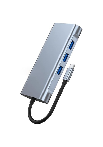 10 İn 1 Type-c To Usb Hub Hdmı 4k ,audio/, Type-c/, 4x Usb 3.0/, Lan/, Vga/, Sd Card Reader Çeviric