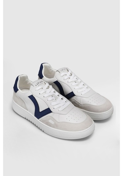 Lufian 111230325 Vernon Sneaker Erkek Deri Ayakkabı Mavi