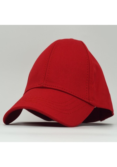 Şapkadan Unisex Ayarlanabilir Kırmızı Spor Basic Şapka Kırmızı