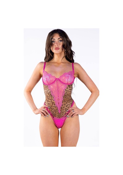 Bikini Mayokini Dünyası Abriana Bodysuit - Pembe